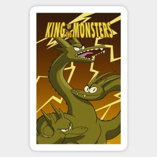 King of the Monsters! The three headed menace! Sticker